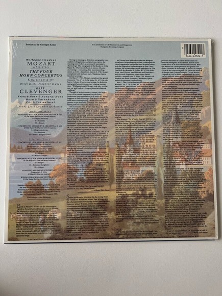 Dale Clevenger Mozart Horn Concertos Franz Liszt Chamber Orchestra LP NEW SEALED - Picture 2 of 3